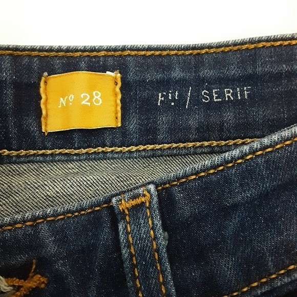 Anthropologie Pilcro & The Letterpress Dark Wash Skinny Jeans 28 Fit Serif - Picture 8 of 8